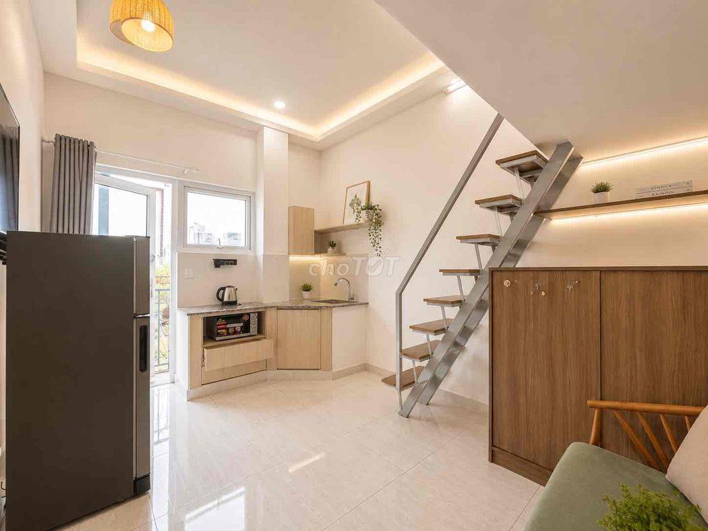 Căn hộ có Gác ban công máy giặt riêng 35m2 Quận Bình Thạnh