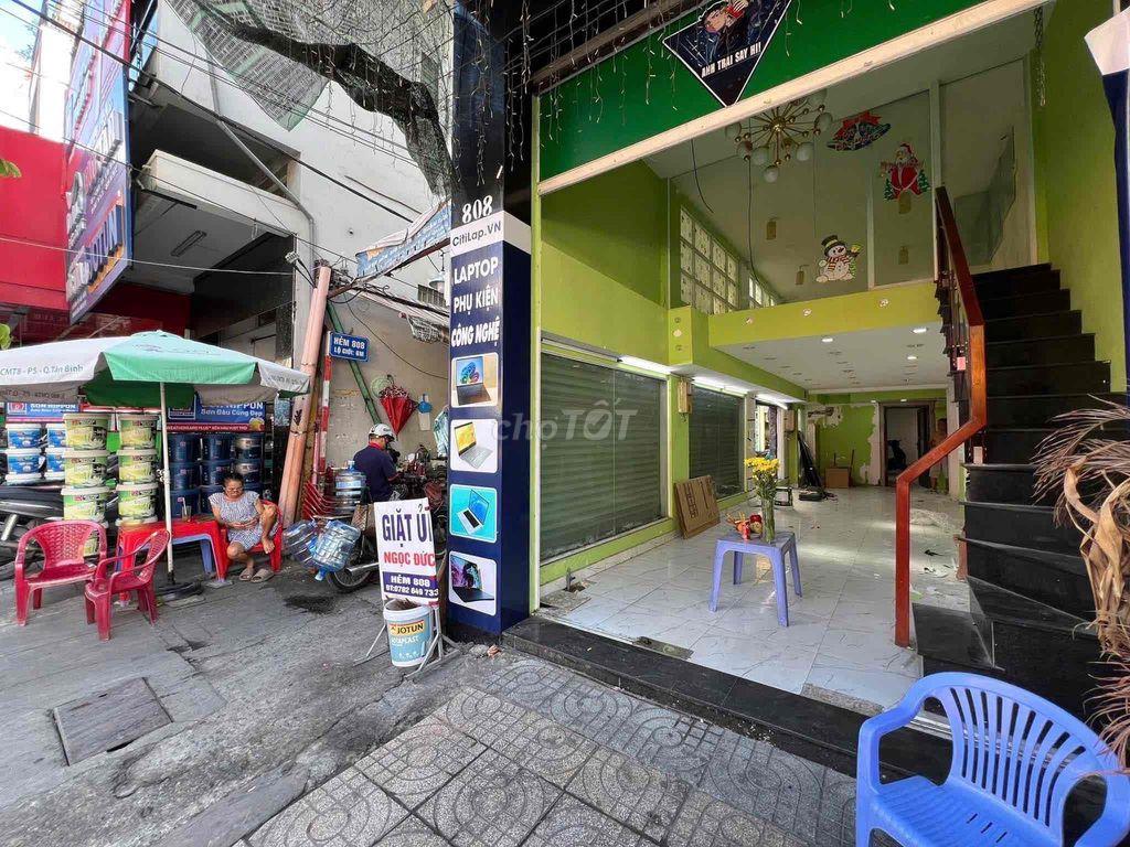 Mặt bằng 2 Mặt tiền CMT8 Tân Bình 1 trệt với 1 lửng 120m2