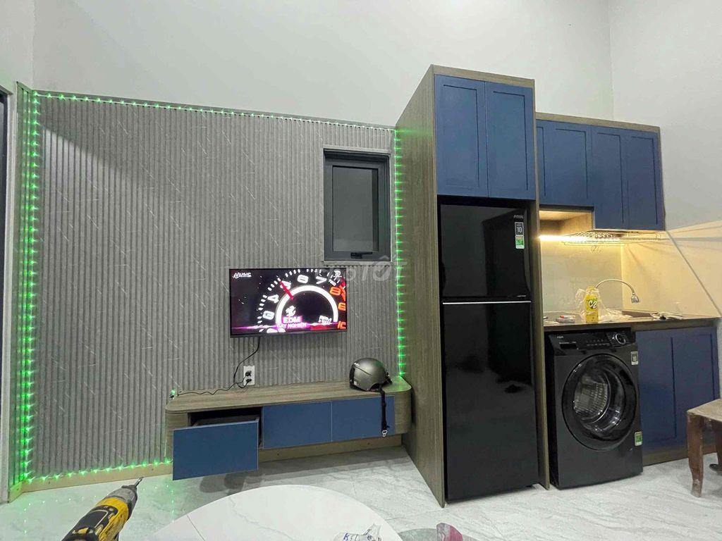 Nhà gác lửng mới xây 100% 2pn full nội thất ngay XVNT