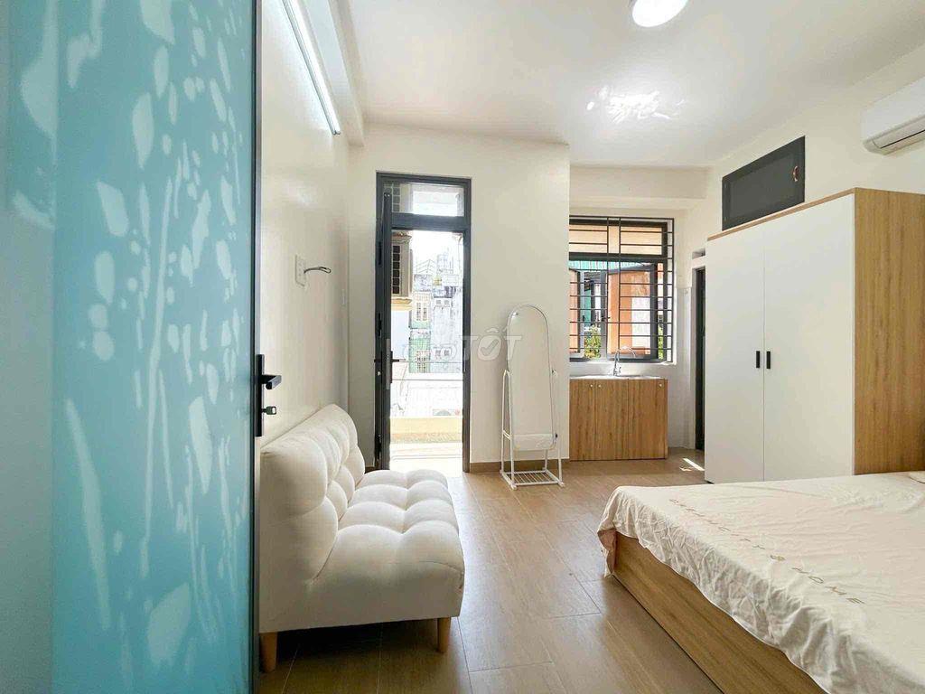 Căn hộ Studio ban công , Full nội thất , thuận tiện qua Quận 1 ,…..