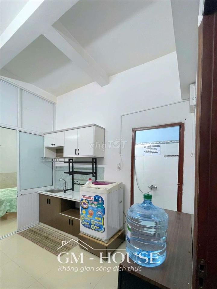 Căn hộ 1 phòng ngủ 30m2, máy giặt riêng, ngay Phan Văn Trị, Bình Thạnh