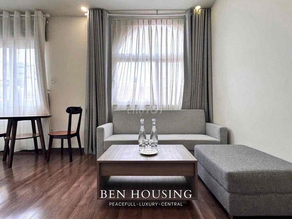 Căn hộ 1PN 1PK sân vườn thoáng mát full nội thất Quận 1 14tr9