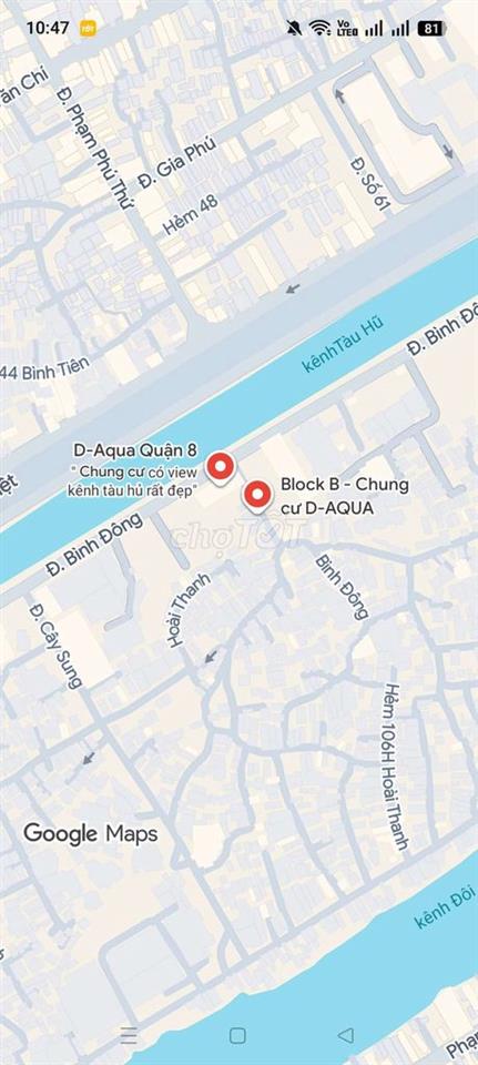 Cho thuê căn hộ D_Aqua quận 8 