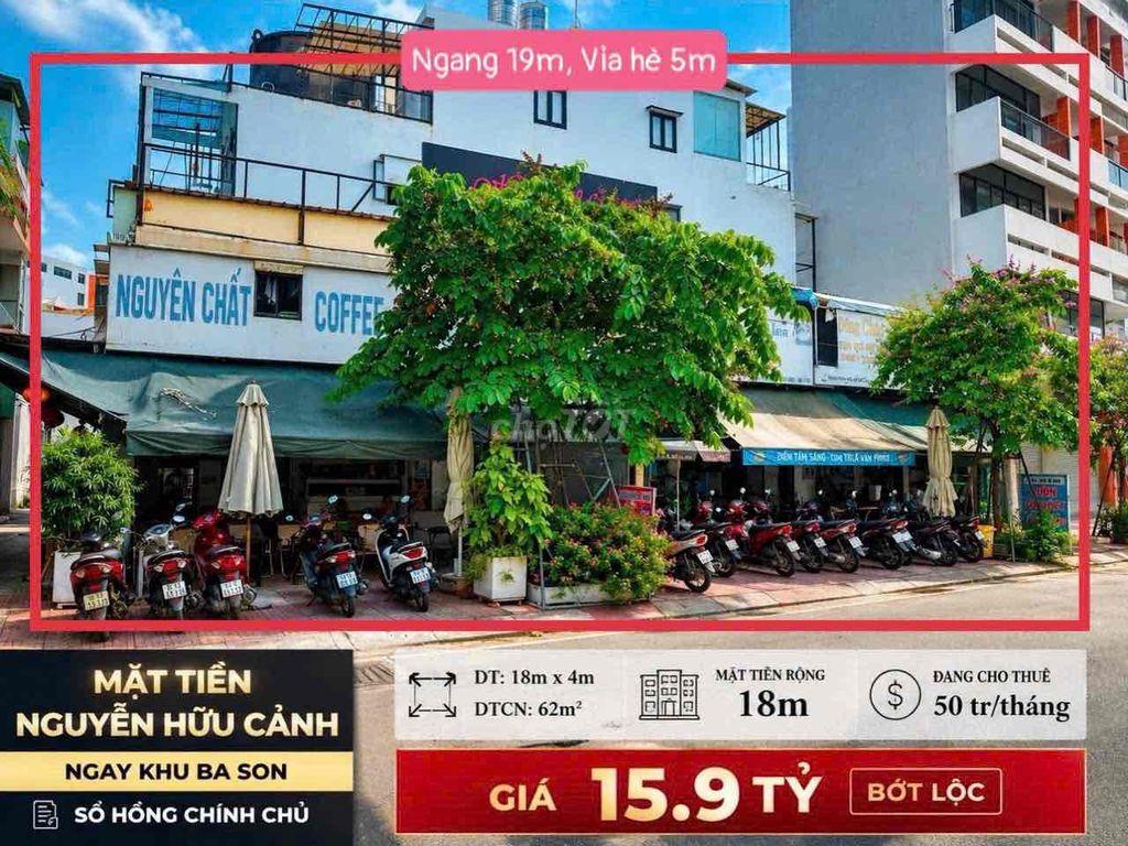 Hàng Mới   HÀNG MẶT TIỀN NGUYỄN HỮU CẢNH . 🥰DT:       NGang 18m  x  4m