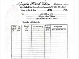 Chính Chủ Bán Lô Đất 1251m Ở MT Xương Cá 1 Bình Hưng Bình Chánh Giá 10