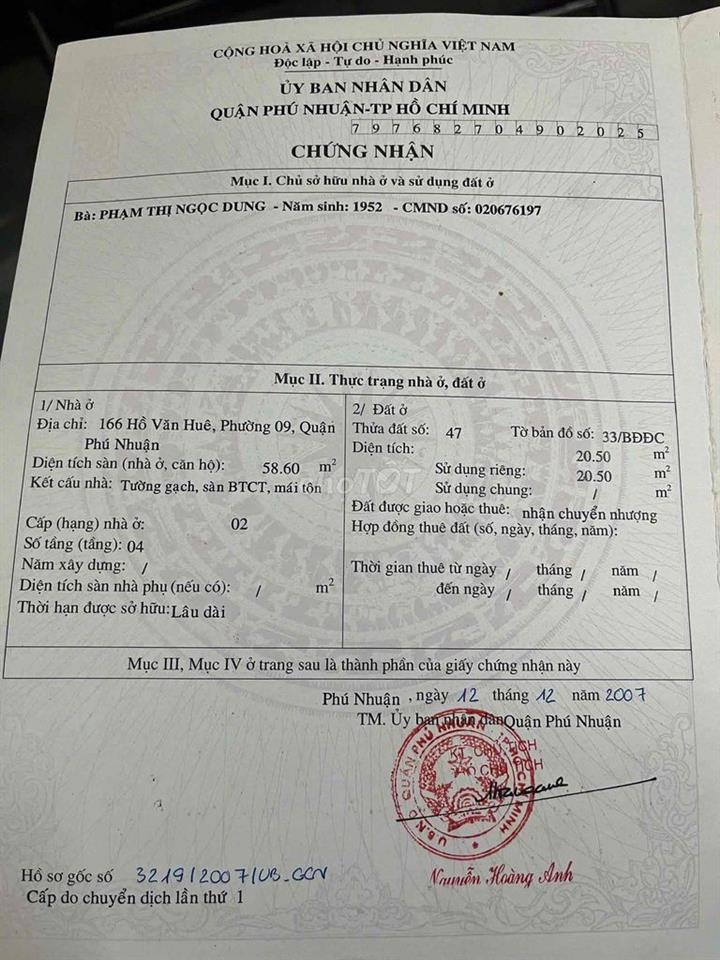 hơn 6 tỷ chốt được nhà MT hồ văn huê 4 tầng nha ae @All HĐT 20tr Ạ