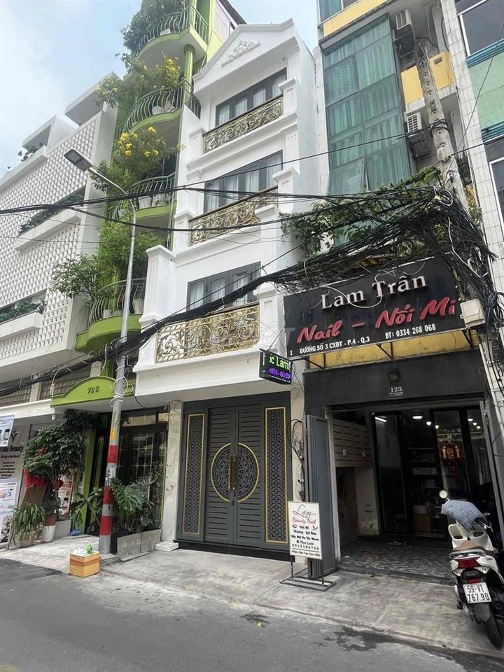 33 Đường số 3, Cư Xá Đô Thành, Quận 3 Diện tích: 4 x 15m Kết cấu: hầm,