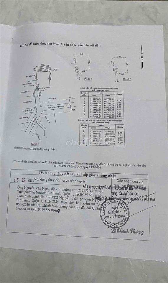 Hiện tại: 9 phòng trọ (trệt + 2 lầu). 9 phòng full thuê cố định trên 3