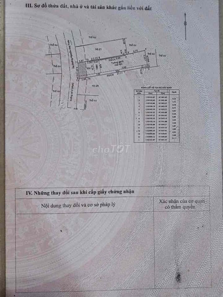 Hoa Hồng 1% cho mg Cần bán nhà cấp 4, đường số 2, p. Bình Trưng, có