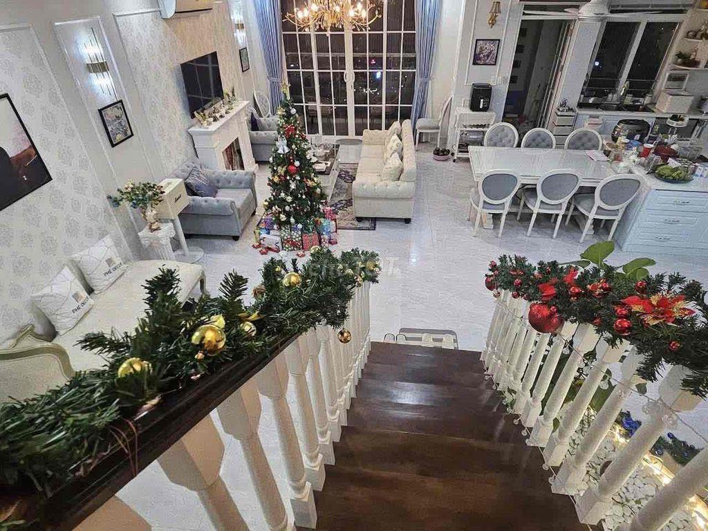 Penthouse Him Lam Riverside, duplex 220m, 4pn, 3wc, 2 bếp, 1 sân vườn