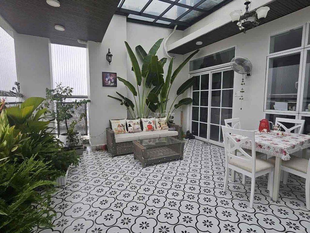 Penthouse Him Lam Riverside, duplex 220m, 4pn, 3wc, 2 bếp, 1 sân vườn