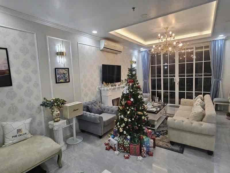 Penthouse Him Lam Riverside, duplex 220m, 4pn, 3wc, 2 bếp, 1 sân vườn
