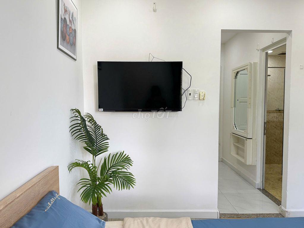 CĂN HỘ 1PN TÁCH BẾP BAN CÔNG VIEW BỜ KÈ THOÁNG MÁT