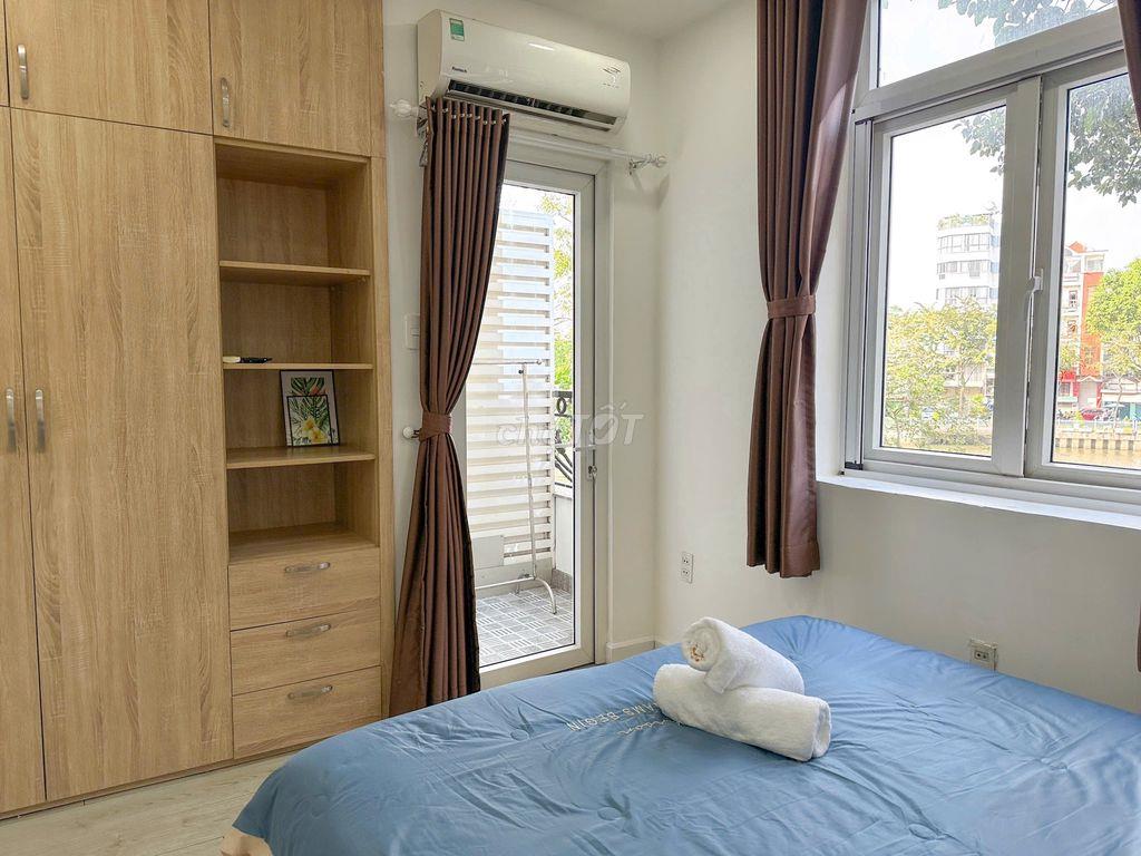 CĂN HỘ 1PN TÁCH BẾP BAN CÔNG VIEW BỜ KÈ THOÁNG MÁT