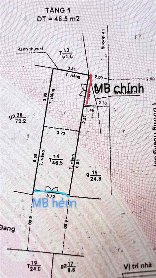 CẦN BÁN GẤP ĐẤT Ở QUẬN 3 (MẶT TIỀN HOÀNG SA - TRƯỜNG SA)