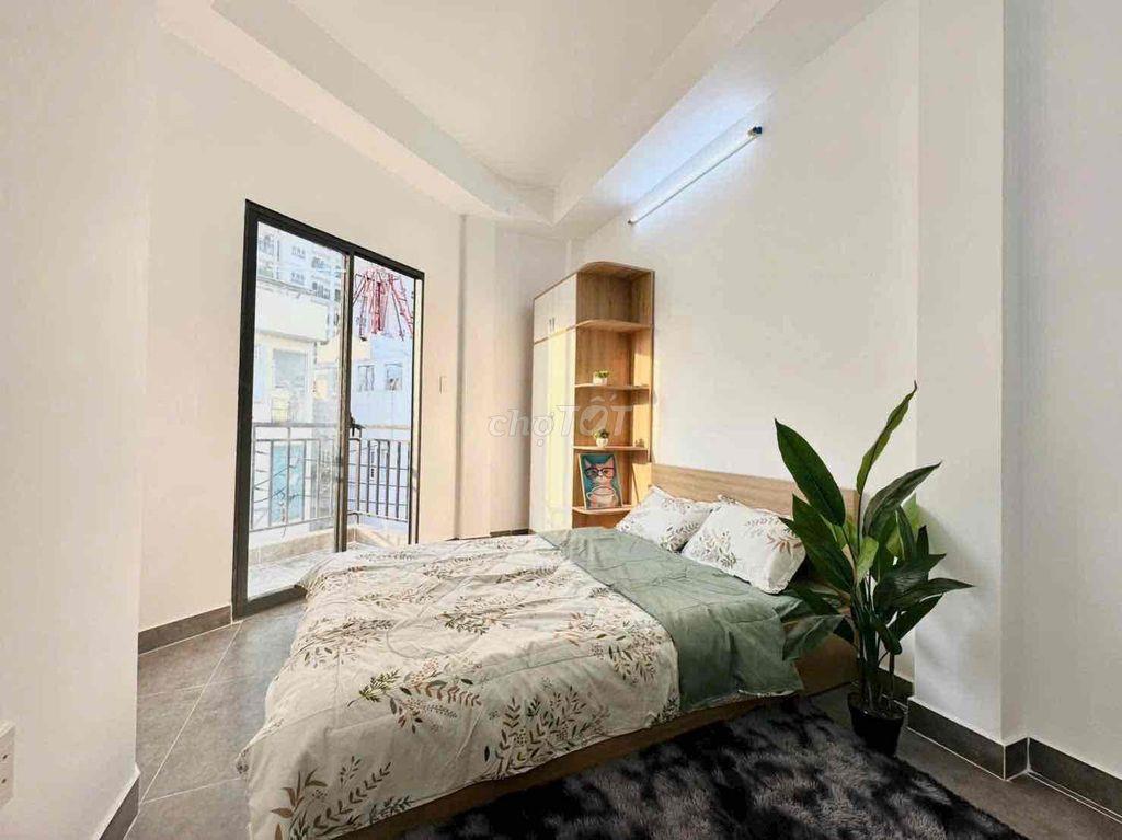 CĂN HỘ STUDIO BAN CÔNG FULL NỘI THẤT HẺM Ô TÔ