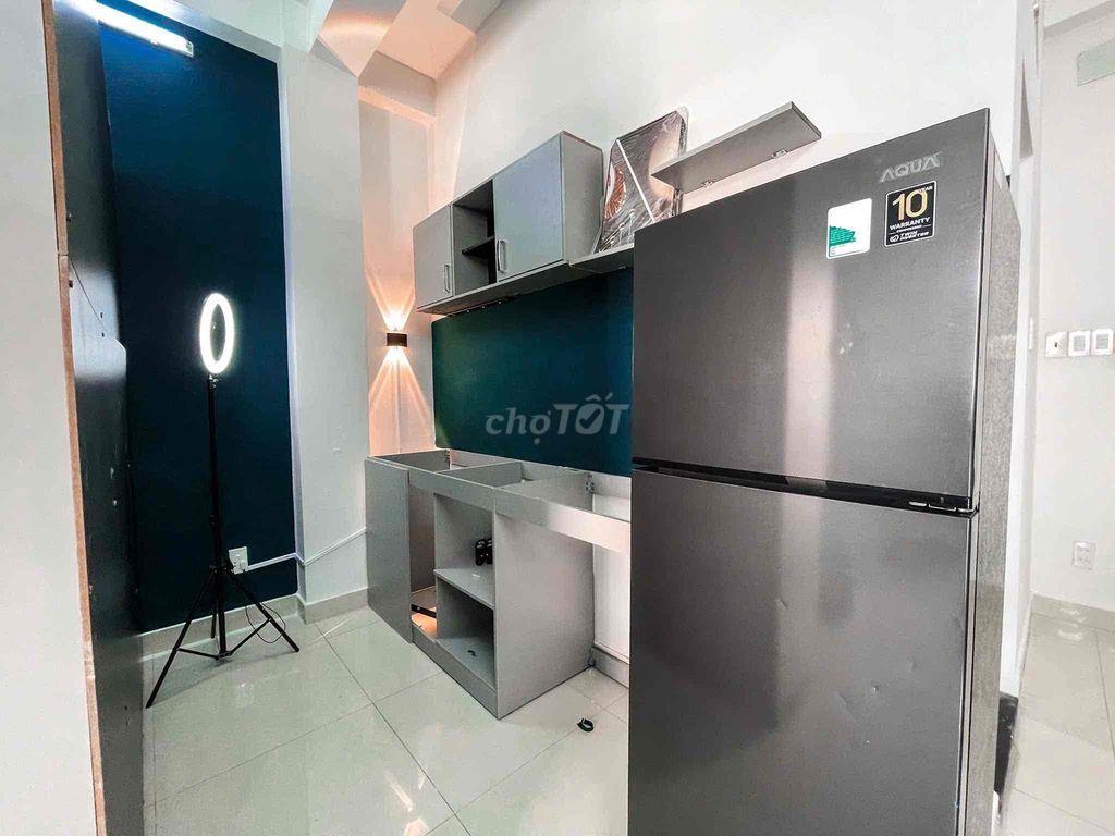 CĂN hộ 1PN Ban Công Nội Thất Đầy Đủ Miễn Phí Xe