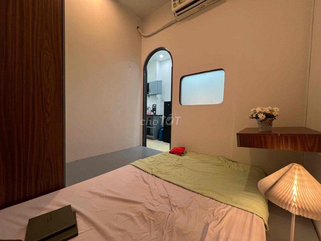 Căn hộ 2pn lầu 1 bancol xinh chill xe hơi tận cửa