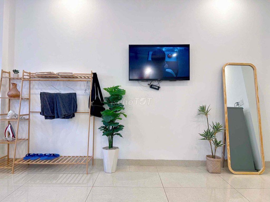 CĂN hộ mini 1PN 35m2 Full Tiện Nghi Gần Vòng Xoay Dân Chủ