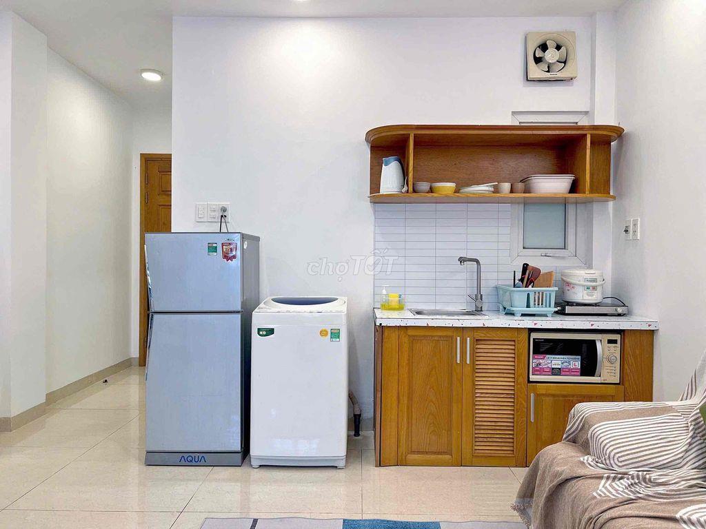 CĂN hộ mini 1PN 35m2 Full Tiện Nghi Gần Vòng Xoay Dân Chủ