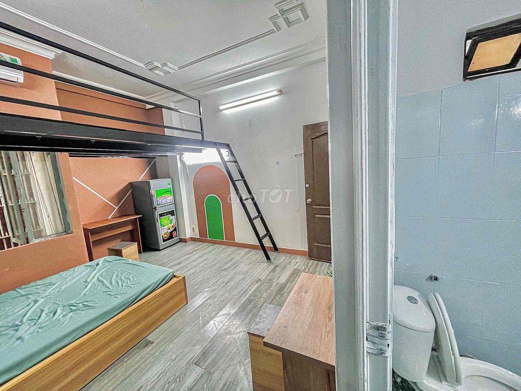 1PN Tách Bếp có Gác Ở được 3-4 bạn Thoáng Rộng