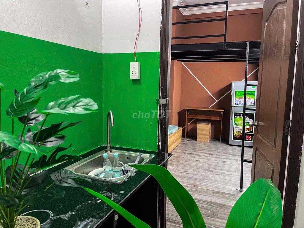 1PN Tách Bếp có Gác Ở được 3-4 bạn Thoáng Rộng