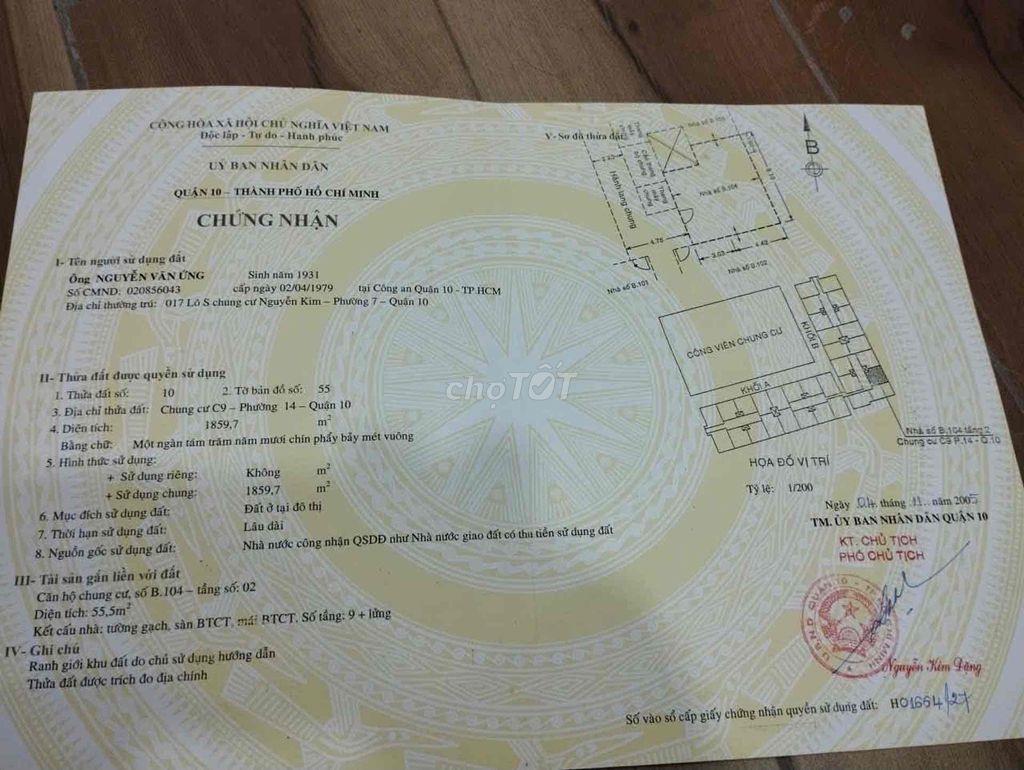 CĂN HỘ TRUNG TÂM QUẬN 10 - THANG MÁY - - SÁT BÊN CHUNG CƯ XIGRAND COUR