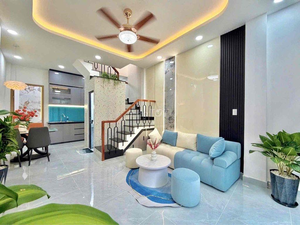 CHU VĂN AN-2 TẦNG LẦU-3PN 3WC FULL NỘI THẤT-DT 40M² (4x10) NỞ HẬU 4.4M