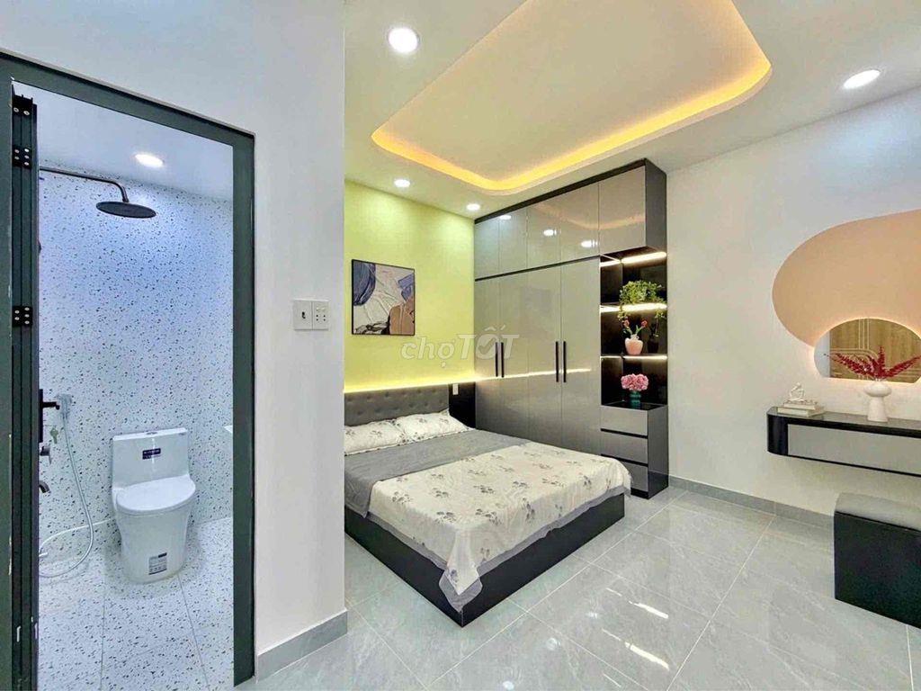 CHU VĂN AN-2 TẦNG LẦU-3PN 3WC FULL NỘI THẤT-DT 40M² (4x10) NỞ HẬU 4.4M