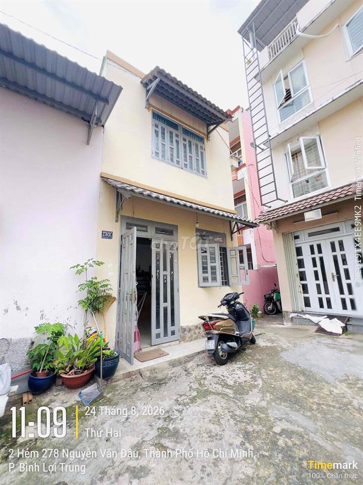 NHÀ HẺM Ô TÔ QUAY ĐẦU CÁCH NGUYỄN VĂN ĐẬU – CHỈ SAU 1 CĂN MẶT TIỀN – N