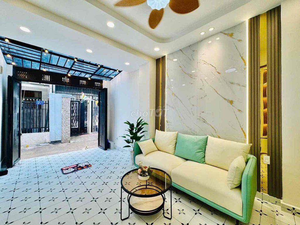 nhà Hẻm Xe Hơi 6m DT: 3,5m x 13m Công Nhận 44m2 gồm 1Trệt 1Lầu 3phòng