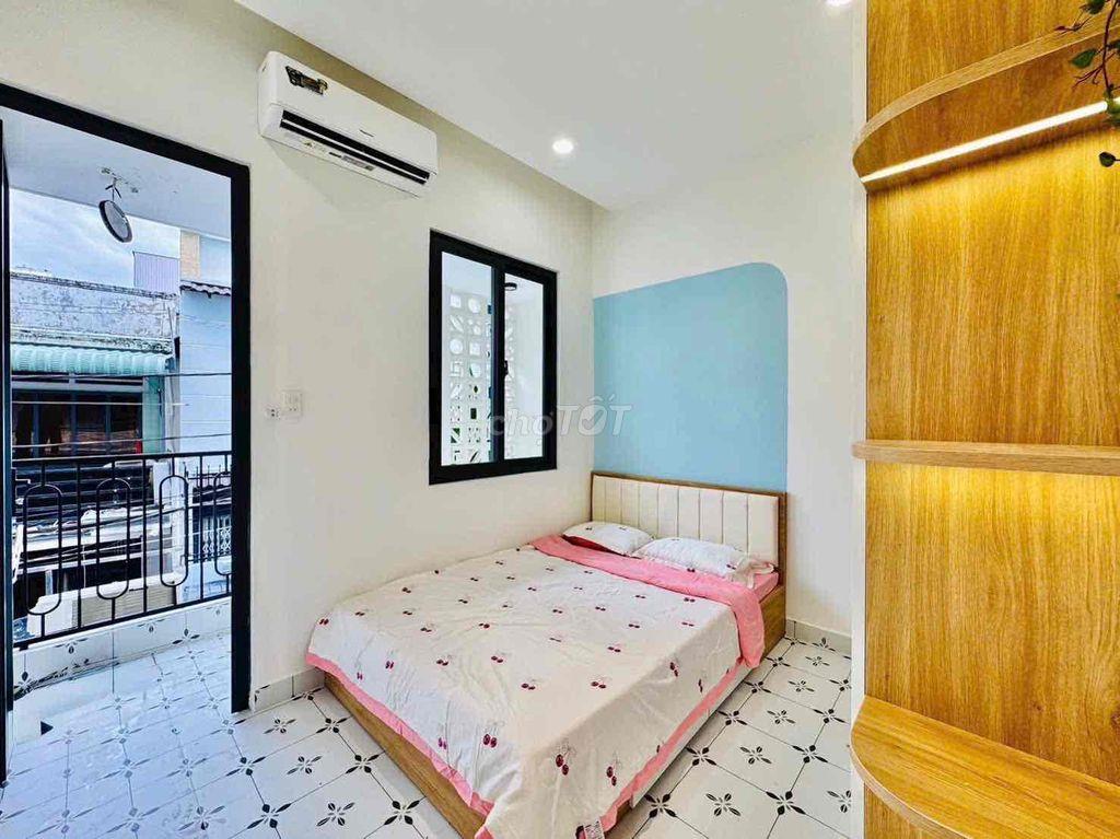nhà Hẻm Xe Hơi 6m DT: 3,5m x 13m Công Nhận 44m2 gồm 1Trệt 1Lầu 3phòng
