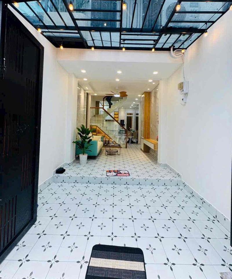 nhà Hẻm Xe Hơi 6m DT: 3,5m x 13m Công Nhận 44m2 gồm 1Trệt 1Lầu 3phòng