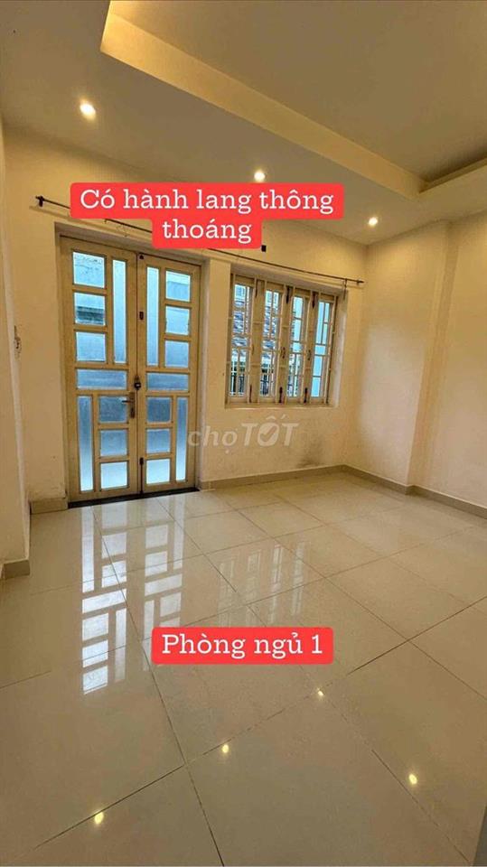 Nhà (4,2m x 10m) Cách Mặt Tiền 20m Gồm 2Lầu Đúc BTCT 4phòng ngủ