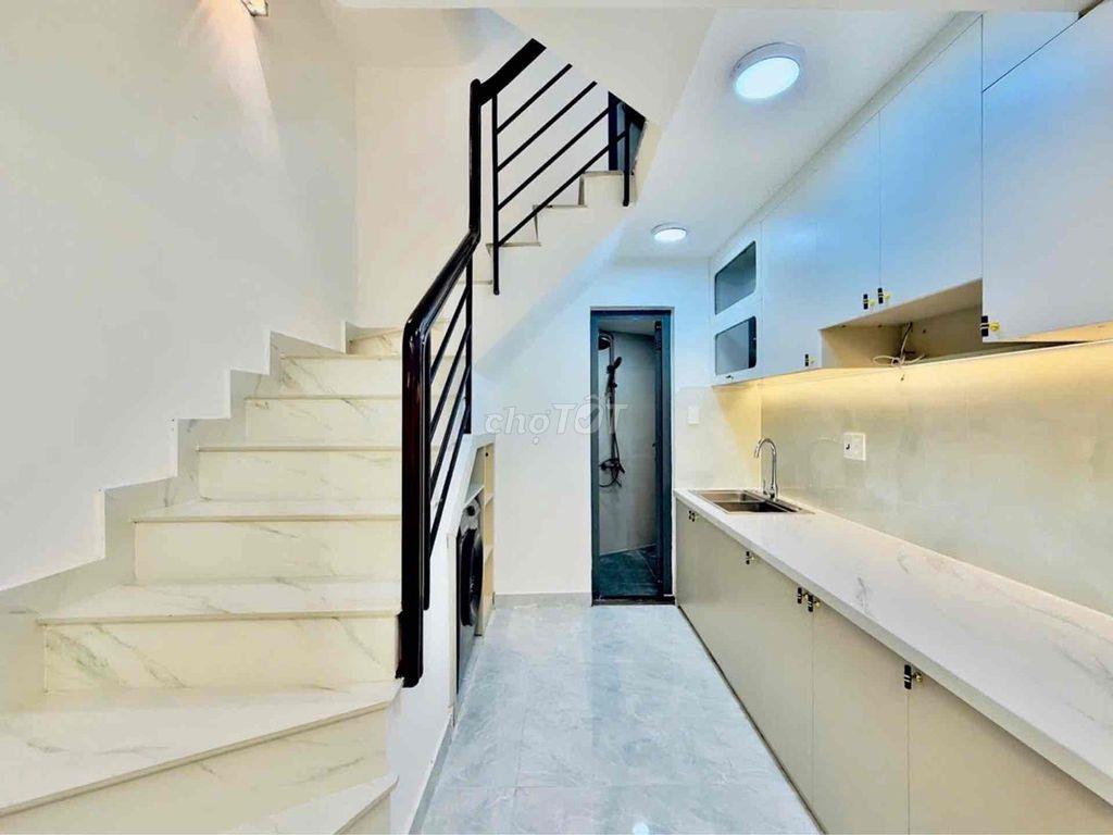 hẻm ô tô - Nguyễn kiệm phí nhuận 4 tâng - sân thượng