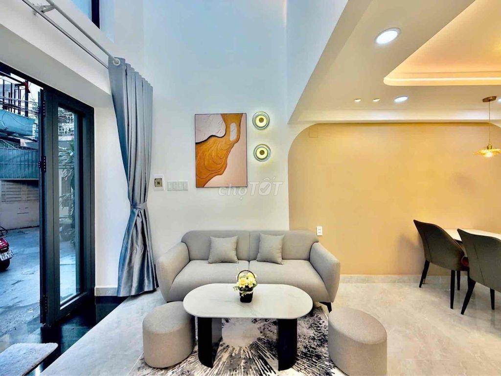 hẻm ô tô - Nguyễn kiệm phí nhuận 4 tâng - sân thượng