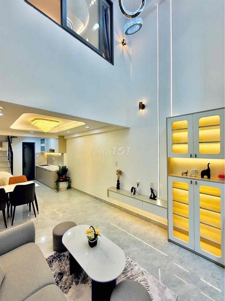 hẻm ô tô - Nguyễn kiệm phí nhuận 4 tâng - sân thượng
