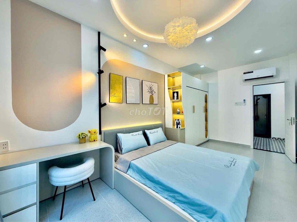 hẻm ô tô - Nguyễn kiệm phí nhuận 4 tâng - sân thượng