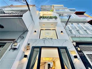 hẻm ô tô - Nguyễn kiệm phí nhuận 4 tâng - sân thượng