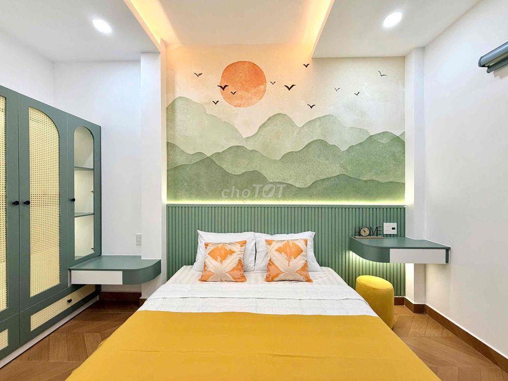 NHÀ MỚI FULL NỘI THẤT CAO CẤP, 3 TẦNG LẦU 64m2 GIA 6,990 TỶ