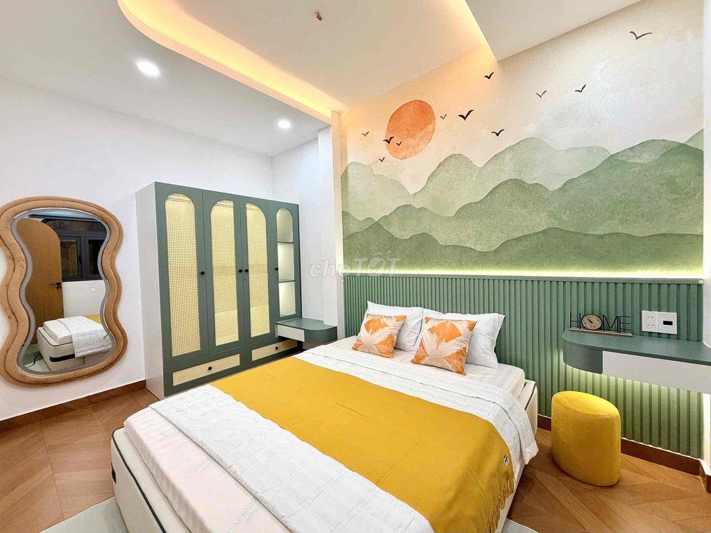 NHÀ MỚI FULL NỘI THẤT CAO CẤP, 3 TẦNG LẦU 64m2 GIA 6,990 TỶ