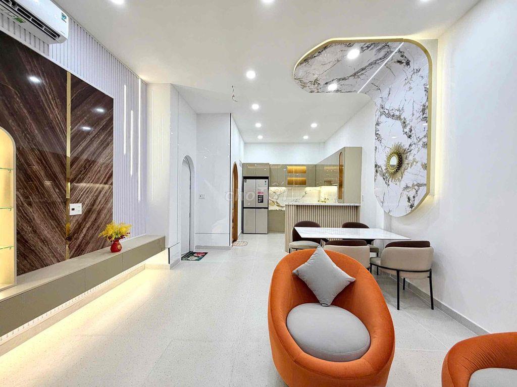 NHÀ MỚI FULL NỘI THẤT CAO CẤP, 3 TẦNG LẦU 64m2 GIA 6,990 TỶ