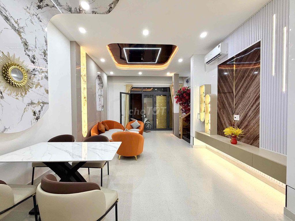 NHÀ MỚI FULL NỘI THẤT CAO CẤP, 3 TẦNG LẦU 64m2 GIA 6,990 TỶ