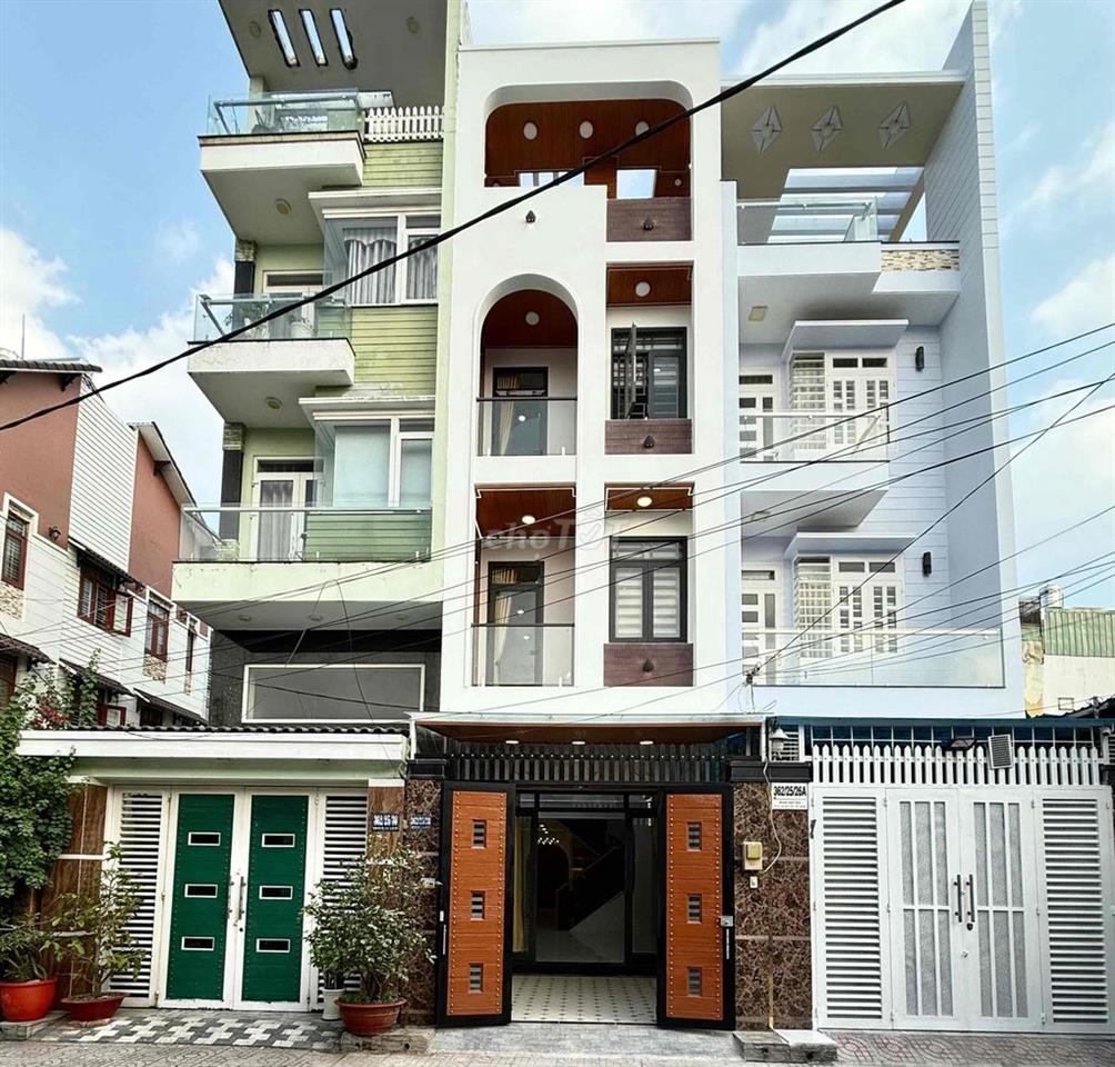 Nhà mới cao cấp 68m2 xây 4 tầng hẻm xe tải đầy đủ công năng giá tốt.