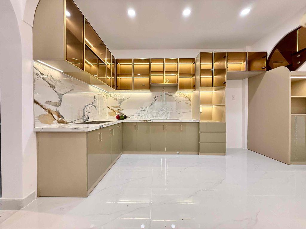 Nhà mới cao cấp 68m2 xây 4 tầng hẻm xe tải đầy đủ công năng giá tốt.