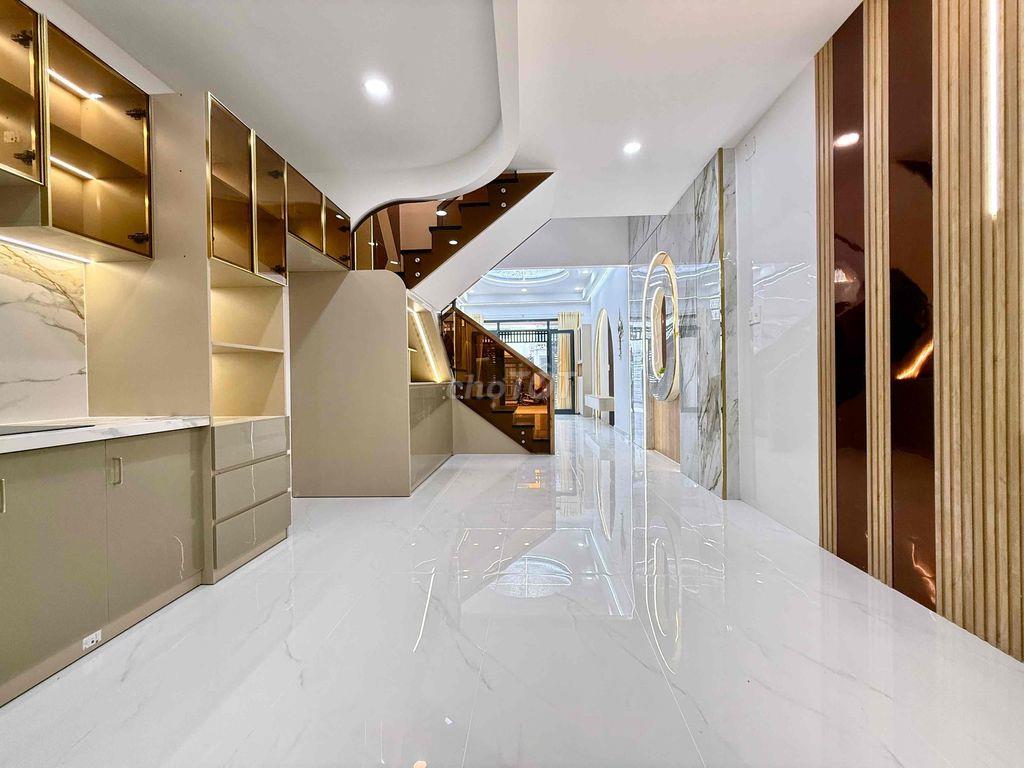Nhà mới cao cấp 68m2 xây 4 tầng hẻm xe tải đầy đủ công năng giá tốt.
