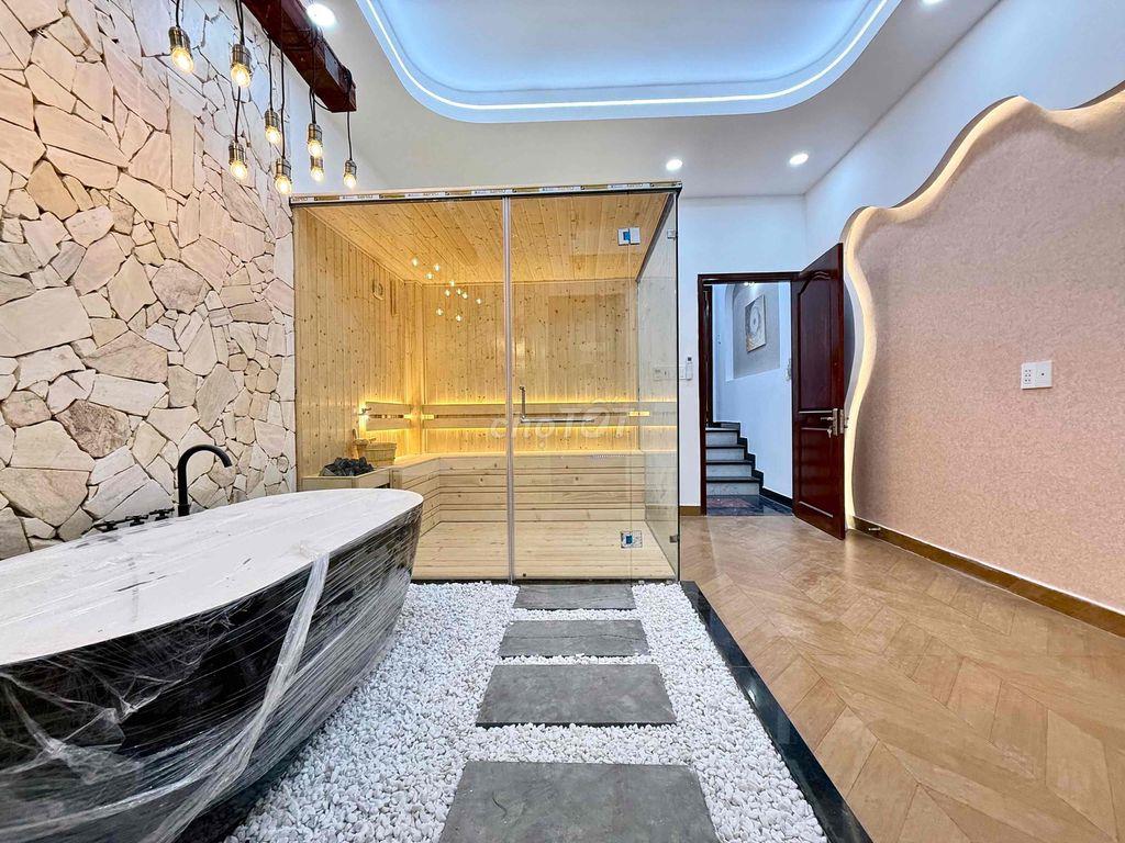 Nhà mới cao cấp 68m2 xây 4 tầng hẻm xe tải đầy đủ công năng giá tốt.