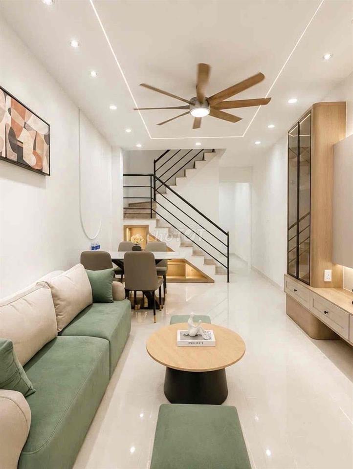 LÊN SÓNG NHÀ ĐẸP 3 TẦNG BTCT - CÁCH HẺM XE TẢI 10M - 40m2, 3T, 4PN