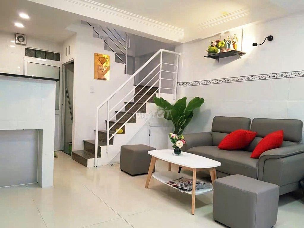 THÍCH Q.ĐỨC, 24M2 X 4T HOÀN CÔNG ĐỦ, HẺM 3GAC THÔNG HẺM XH 5 BƯỚC CHÂN