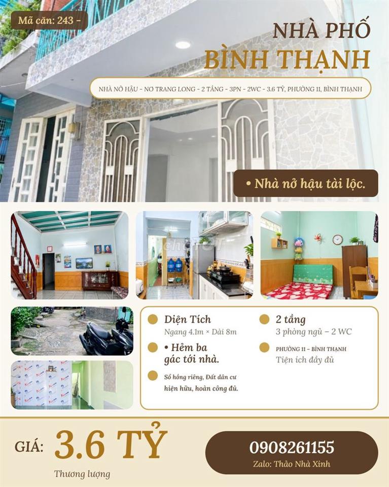 NHÀ NỞ HẬU - NƠ TRANG LONG, P.11, BÌNH THẠNH